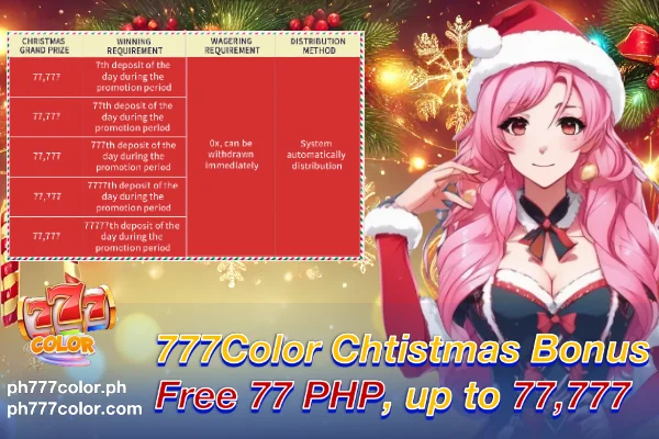 777Color Christmas Bonus! Make This Festival Unforgettable with 777color’s Christmas Carnival!